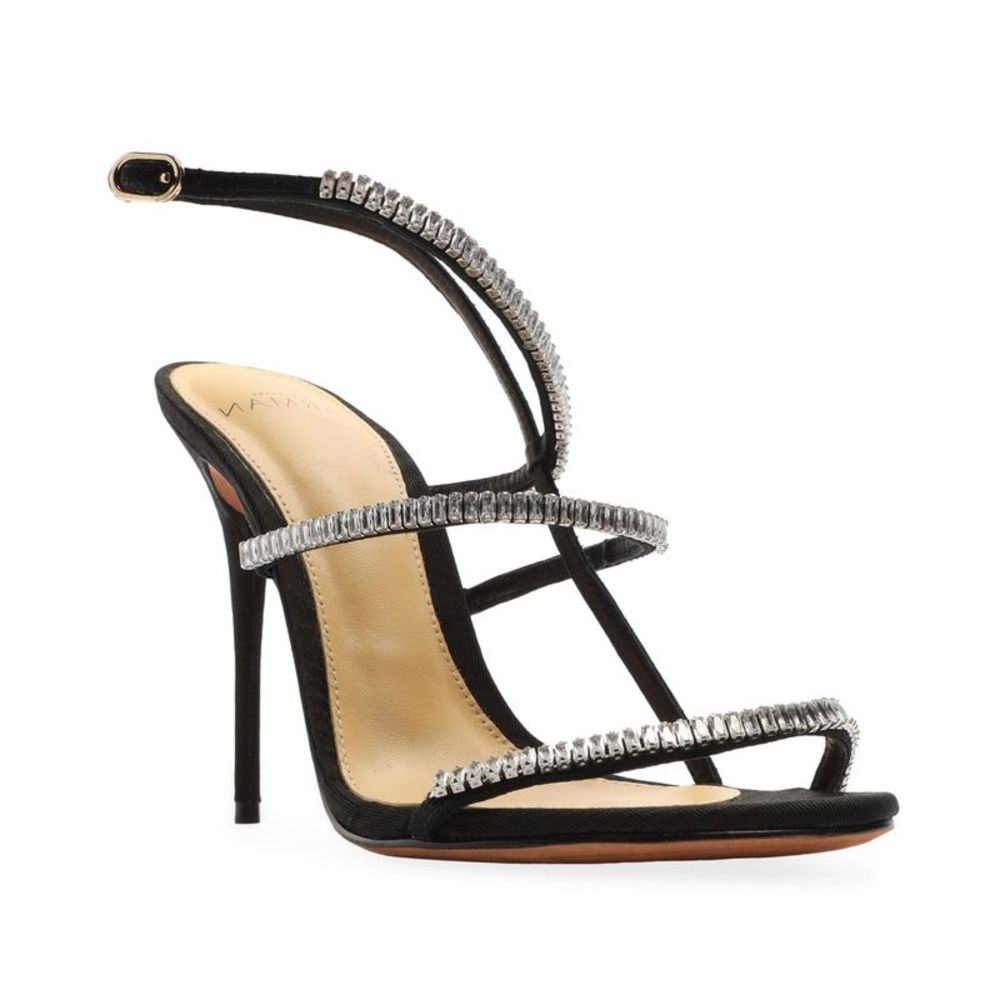 Alexandre Birman Black and Silver Sandals